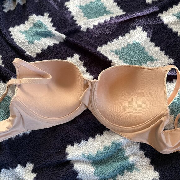 Aerie 34D Nude Sunnie Bloom Lace Strappy Demi Push-up Bra - Picture 7 of 11